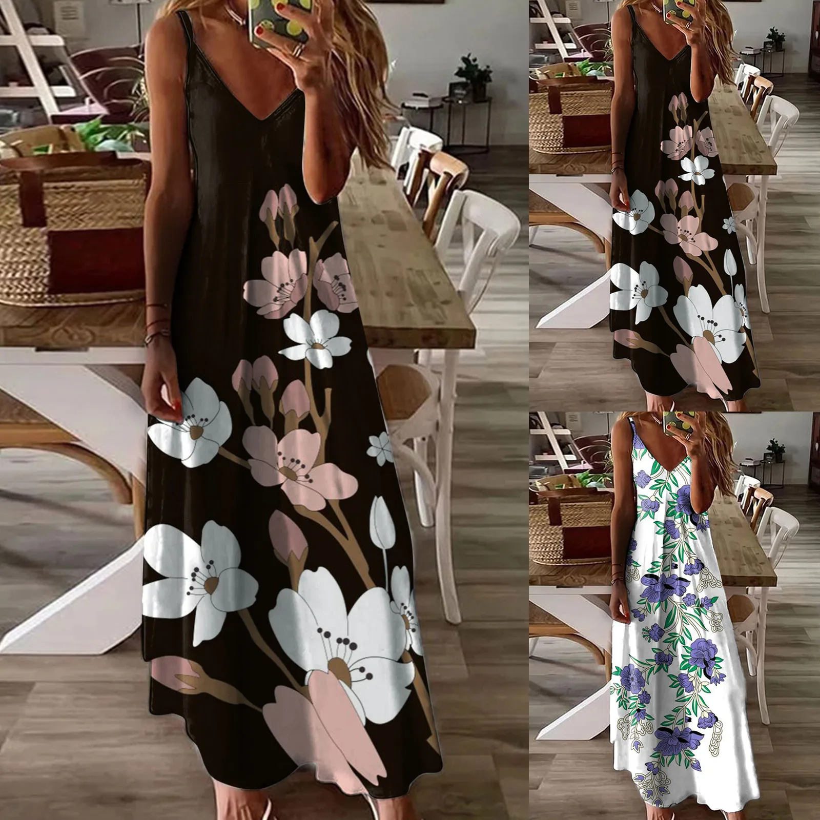 Summer Printing Dresses Women Sleeveless Casual Sundress Elegant Party Swing Long Dress Dress Women Elegant Vestido Feminino
Summer Printing Dresses Women Sleeveless Casual Sundress Elegant Party Swing Long Dress Dress Women Elegant Vestido Feminino