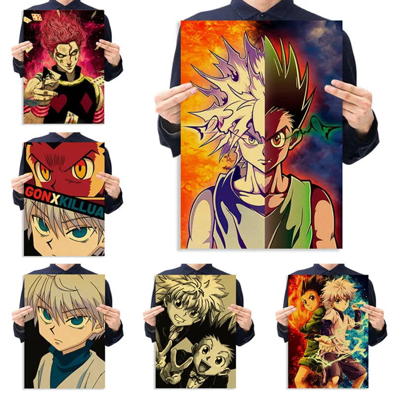 Hunter X Hunter Posters Hisoka Kraft Paper Vintage Killua Gon Anime Poster Wall Art Painting Home Decoration Pictures
Hunter X Hunter Posters Hisoka Kraft Paper Vintage Killua Gon Anime Poster Wall Art Painting Home Decoration Pictures
