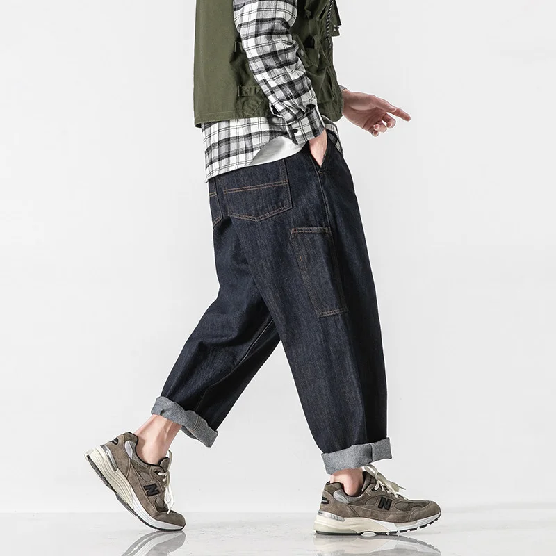 Spring New Casual Pants Outdoor Trekking Labor Cargo Work Hiking American Basic Medium Straight Curved Knife Pocket Jeans Men
Spring New Casual Pants Outdoor Trekking Labor Cargo Work Hiking American Basic Medium Straight Curved Knife Pocket Jeans Men