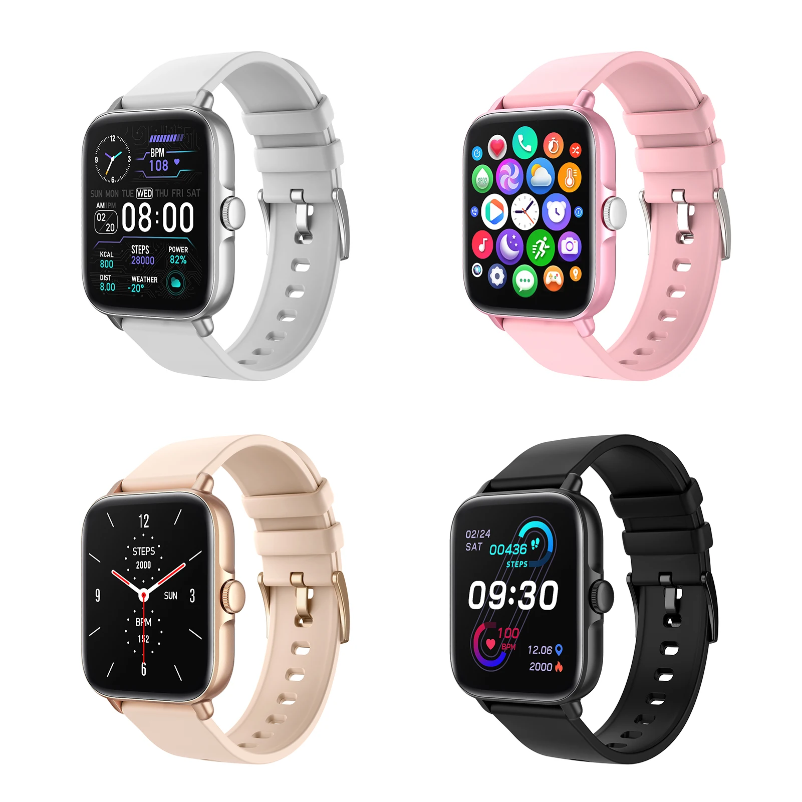 Smart Watch 1.69 Inch Full Touch Clock Tracker Fitness Smart Bracelet Waterproof Calories Women's Wristwatch Color Screen 235mah
Smart Watch 1.69 Inch Full Touch Clock Tracker Fitness Smart Bracelet Waterproof Calories Women's Wristwatch Color Screen 235mah