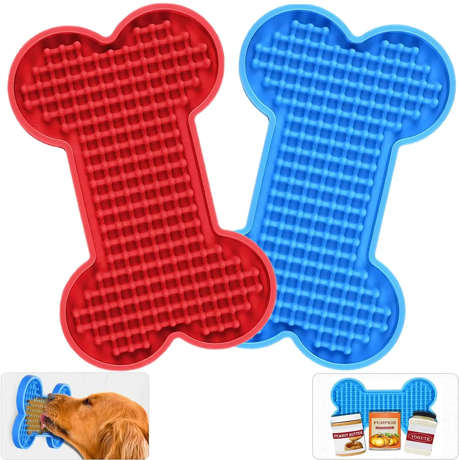 PETruler Suction Wall Slow Feeder Dog Bowl, Boredom and Anxiety Reducer for Pet Food, Yogurt, Dog Bathing, Dog Training
PETruler Suction Wall Slow Feeder Dog Bowl, Boredom and Anxiety Reducer for Pet Food, Yogurt, Dog Bathing, Dog Training