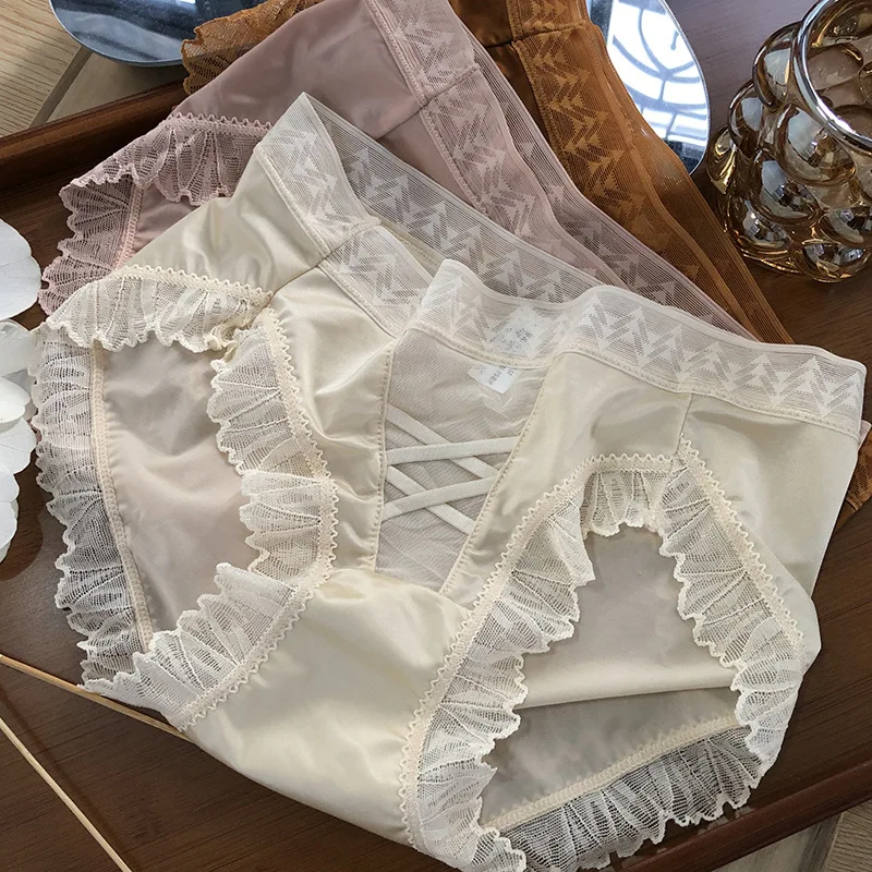 Women's Sexy Lace Underwear Panties Delicate Soft Comfortable Underpants Fashion Female Mesh Up Bow Low-Rise Briefs
Women's Sexy Lace Underwear Panties Delicate Soft Comfortable Underpants Fashion Female Mesh Up Bow Low-Rise Briefs