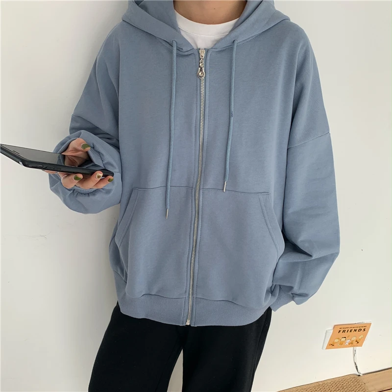 Hoodies Women Cashmere Thickened simple Solid Color cap zipper Long sleeves Women Hoodies Sweatshirts Women Tops Casual 251A
Hoodies Women Cashmere Thickened simple Solid Color cap zipper Long sleeves Women Hoodies Sweatshirts Women Tops Casual 251A