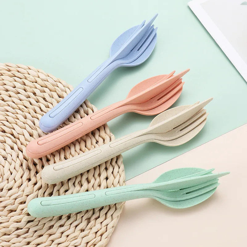 3In1 Wheat Straw Dinnerware Set Fork Spoon Knife Set Travel Picnic Camping With Case Eco Friendly Portable Tableware Cutlery Set
3In1 Wheat Straw Dinnerware Set Fork Spoon Knife Set Travel Picnic Camping With Case Eco Friendly Portable Tableware Cutlery Set