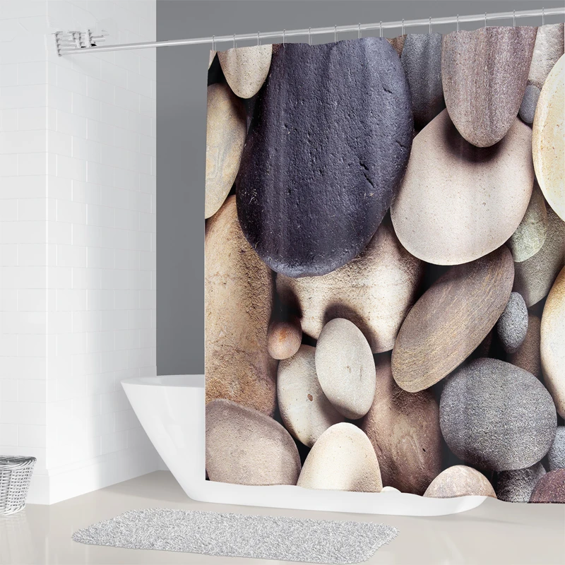 Printed Shower Curtain Mildew Washable Curtain with Hook Bathroom Decorative Curtain Rocks 3D Shower Curtains 240*180cm
Printed Shower Curtain Mildew Washable Curtain with Hook Bathroom Decorative Curtain Rocks 3D Shower Curtains 240*180cm