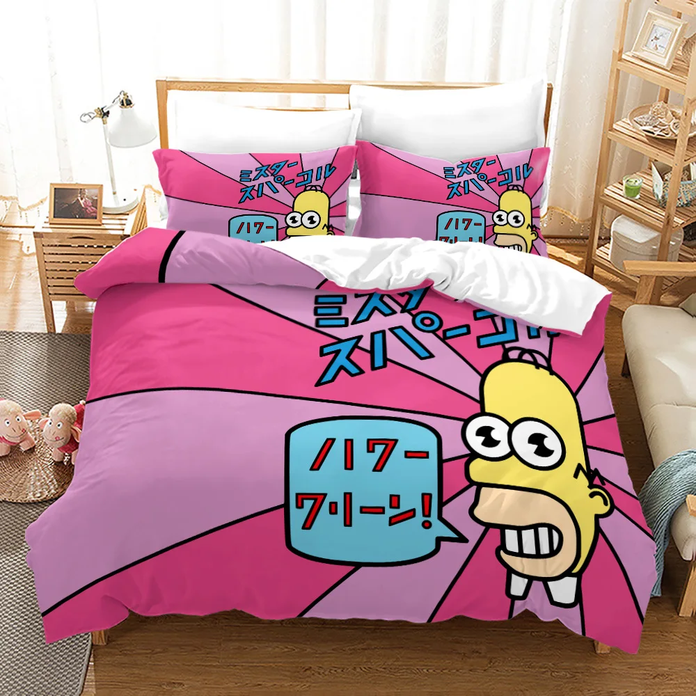 New 3D Printed Bedding Set Simpsones Family Anime Cartoon Duvet Cover King Queen Full Twin Size Kid Bedroom Decor Bed
New 3D Printed Bedding Set Simpsones Family Anime Cartoon Duvet Cover King Queen Full Twin Size Kid Bedroom Decor Bed