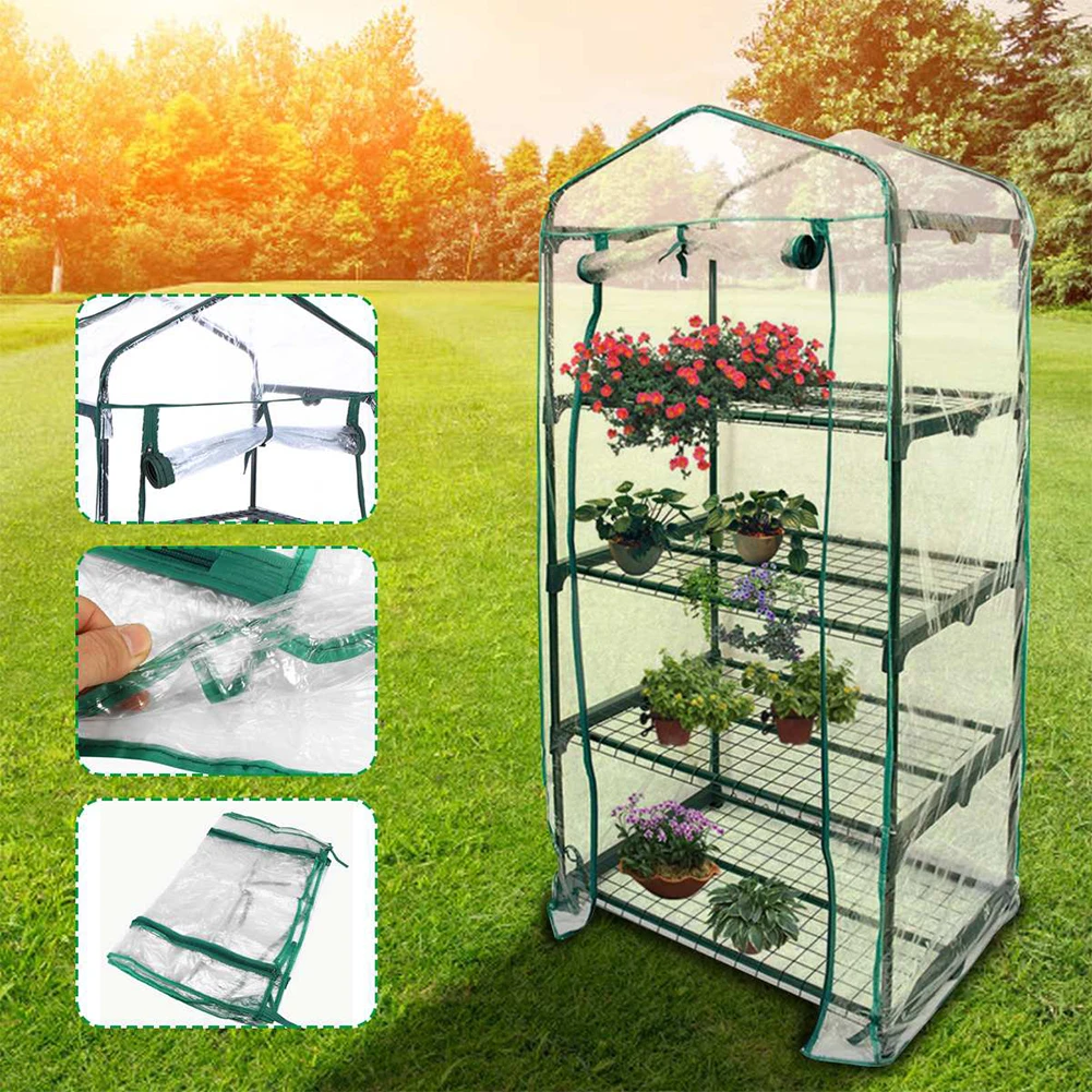 3/4 Tier PVC Warm Garden Household Plant Greenhouse Cover Waterproof Protect Garden Plants Flowers (without Iron Stand)
3/4 Tier PVC Warm Garden Household Plant Greenhouse Cover Waterproof Protect Garden Plants Flowers (without Iron Stand)