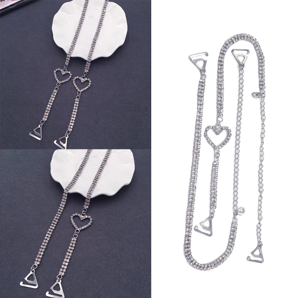 1 Pair Invisible Heart Bra Shoulder Strap Non-slip Bra Women's Wedding Dress Summer Dress Shoulder Braided Metal Chain
1 Pair Invisible Heart Bra Shoulder Strap Non-slip Bra Women's Wedding Dress Summer Dress Shoulder Braided Metal Chain