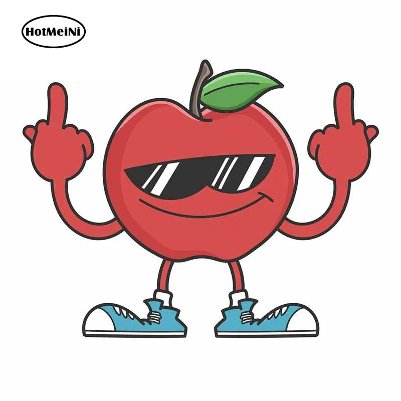 13cm x 10.1cm For Apple Character Middle Finger Car Waterproof Stickers Vinyl Material Decal Funny Graffiti Decor
13cm x 10.1cm For Apple Character Middle Finger Car Waterproof Stickers Vinyl Material Decal Funny Graffiti Decor