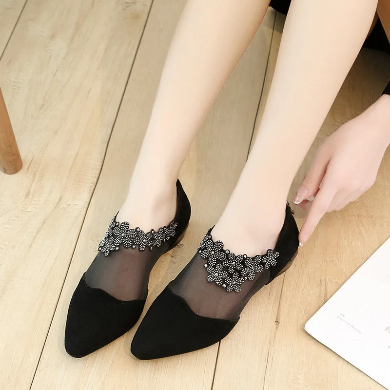 Breathable Mesh Hollow Flat Heel Casual Shoes Female Fashion Rhinestone Sandals Frosted PU Leather Large Size Women's Shoes
Breathable Mesh Hollow Flat Heel Casual Shoes Female Fashion Rhinestone Sandals Frosted PU Leather Large Size Women's Shoes