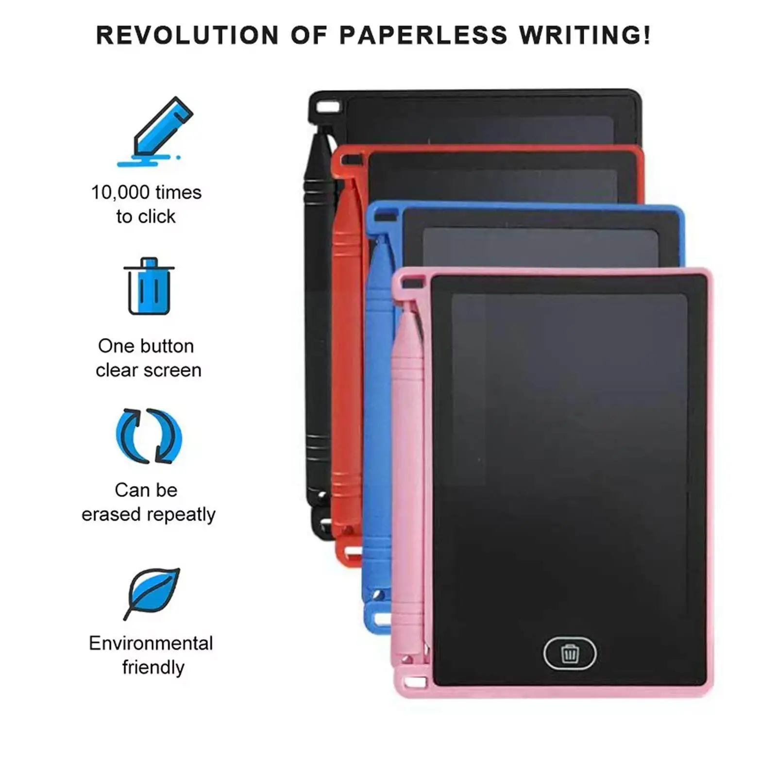 1PCS Drawing Toys 4.4-inch Fashion Classic Lcd Ewriter Memo Pad Drawing Kids Paperless Board Fun Drawing Gift Writing Table N5N0
1PCS Drawing Toys 4.4-inch Fashion Classic Lcd Ewriter Memo Pad Drawing Kids Paperless Board Fun Drawing Gift Writing Table N5N0