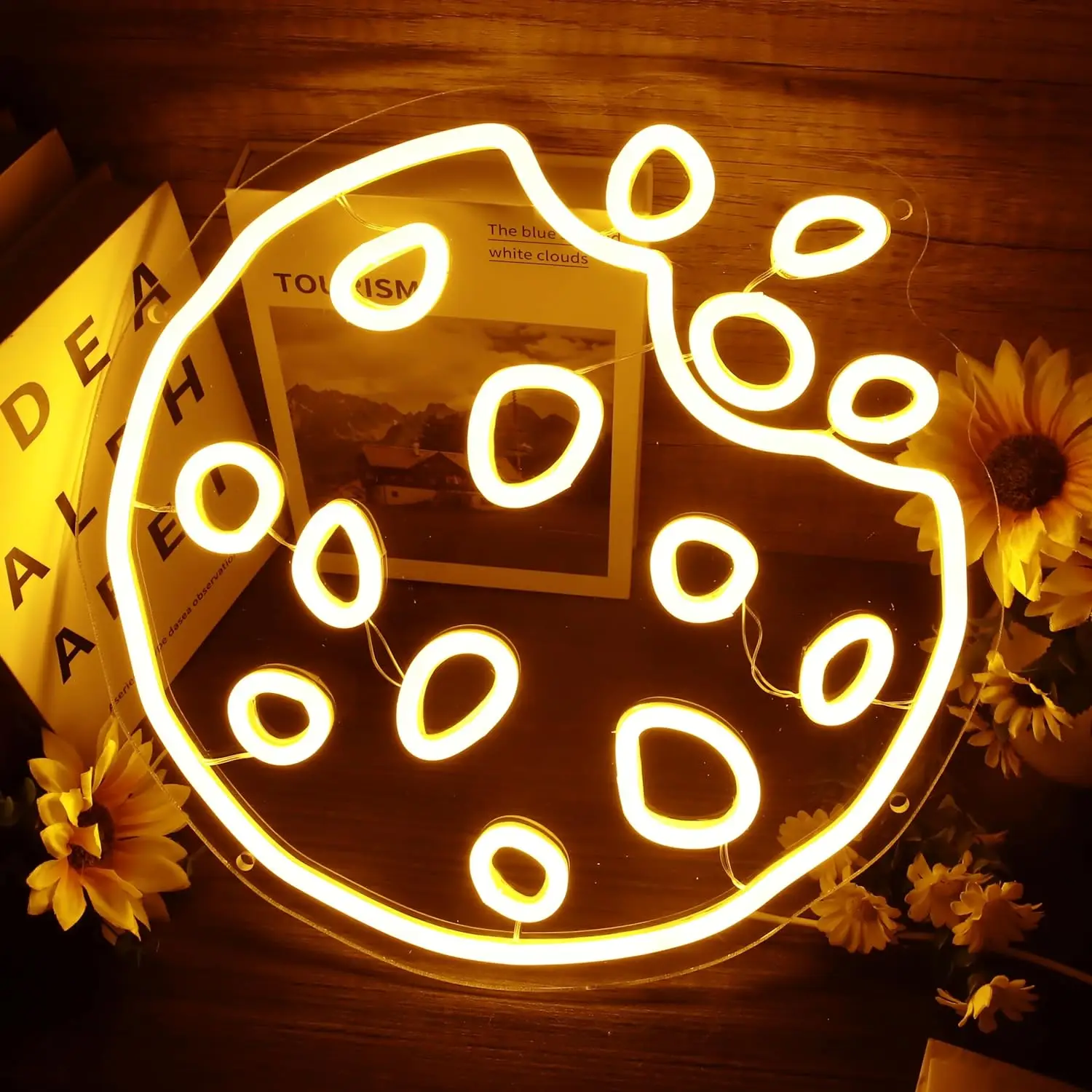 Неоновая вывеска для печенья, Регулируемая яркость, светящиеся неоновые вывески для печенья для украшения стен, десерт для хлебобулочной вывески, ночник
Неоновая вывеска для печенья, Регулируемая яркость, светящиеся неоновые вывески для печенья для украшения стен, десерт для хлебобулочной вывески, ночник