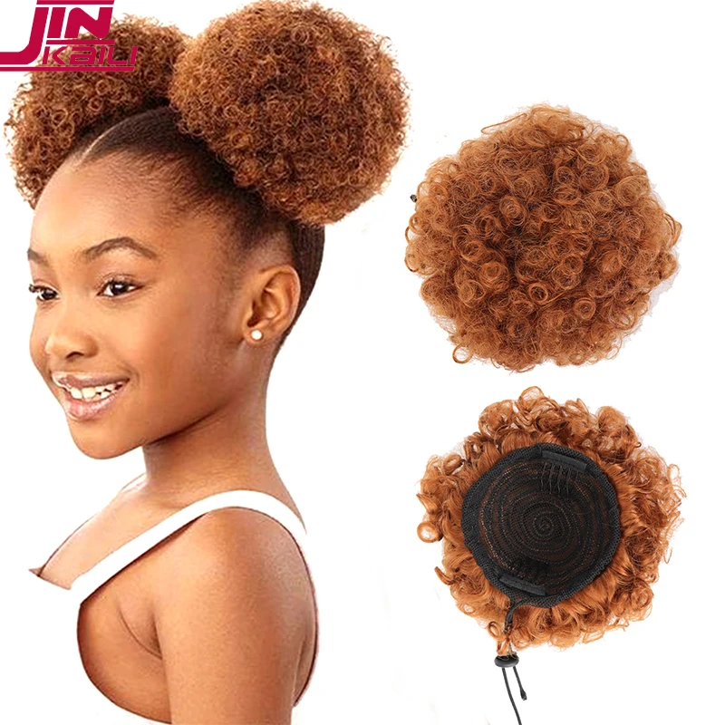 JINKAILI Synthetic Hair Bun Afro Puff Drawstring Braided Ponytail Braiding Hair Extensions Black
JINKAILI Synthetic Hair Bun Afro Puff Drawstring Braided Ponytail Braiding Hair Extensions Black
