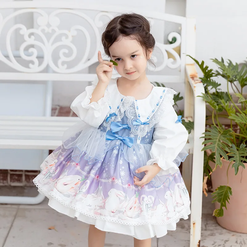 

Spanish Court Lolita Maid Dress vestidos Birthday Party платье для девочки Children's Dress Princess Dress Girls Ball Gown