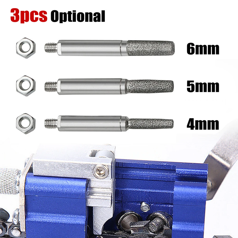 3pcs Chainsaw Sharpener Diamond Grinding Head Cylindrical Burr 4/5/6mm Saw Chain Sharpening Tool Abrasive Tools
3pcs Chainsaw Sharpener Diamond Grinding Head Cylindrical Burr 4/5/6mm Saw Chain Sharpening Tool Abrasive Tools