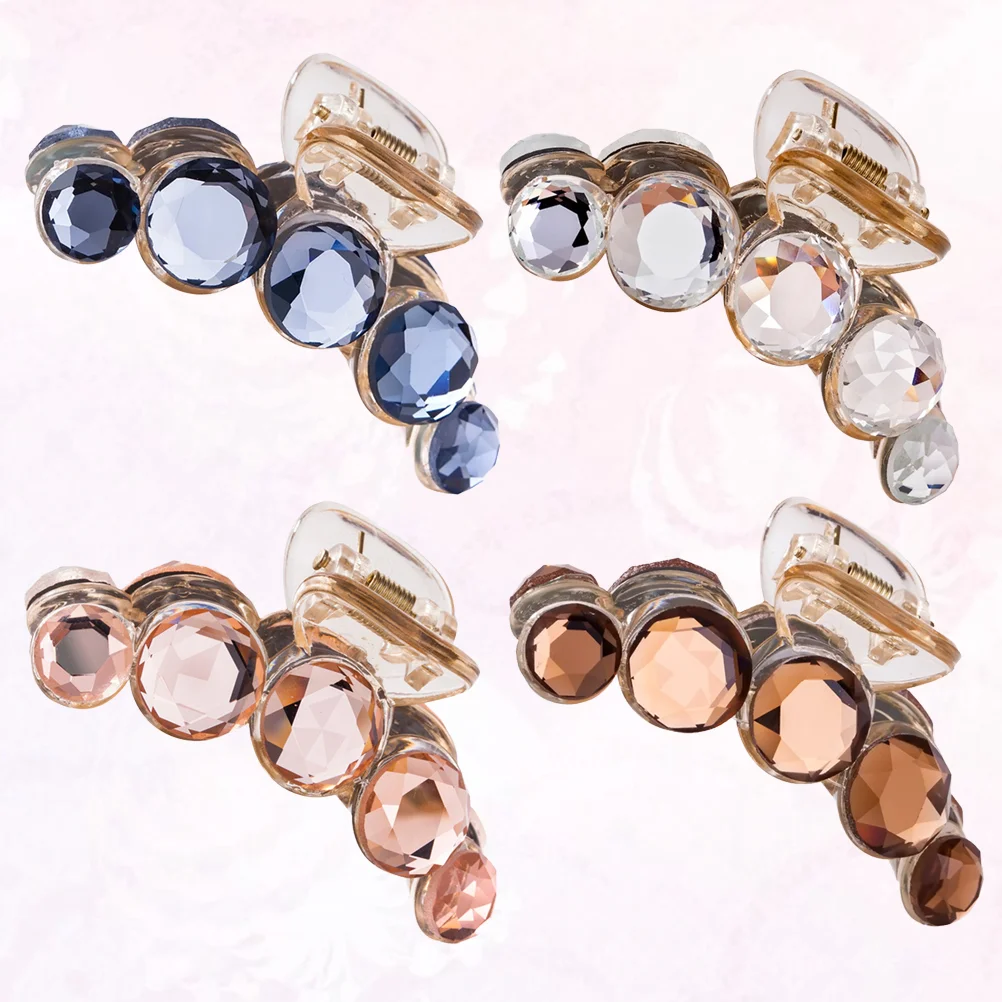 4pcs Simulation Crystal Jaw Clips Elegant Ponytail Clips Fashion Grip Clips Hair Accessories for Daily Festival
4pcs Simulation Crystal Jaw Clips Elegant Ponytail Clips Fashion Grip Clips Hair Accessories for Daily Festival