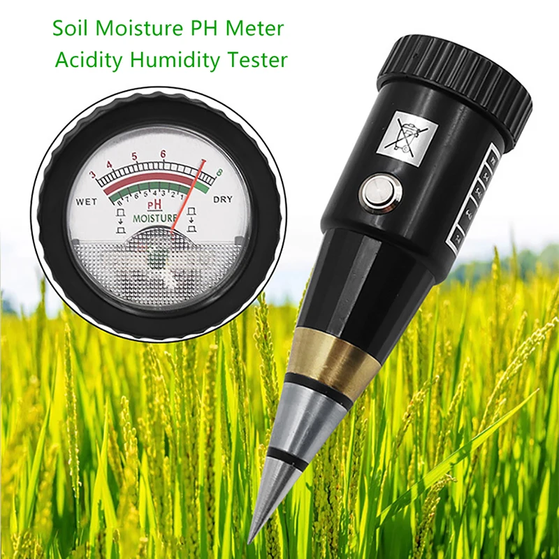 Soil PH&Moisture Meter Handheld Acidity Humidity Tester Metal Sensor Probe 3~8ph No Battery Hygrometer For Planting Garden Tool
Soil PH&Moisture Meter Handheld Acidity Humidity Tester Metal Sensor Probe 3~8ph No Battery Hygrometer For Planting Garden Tool