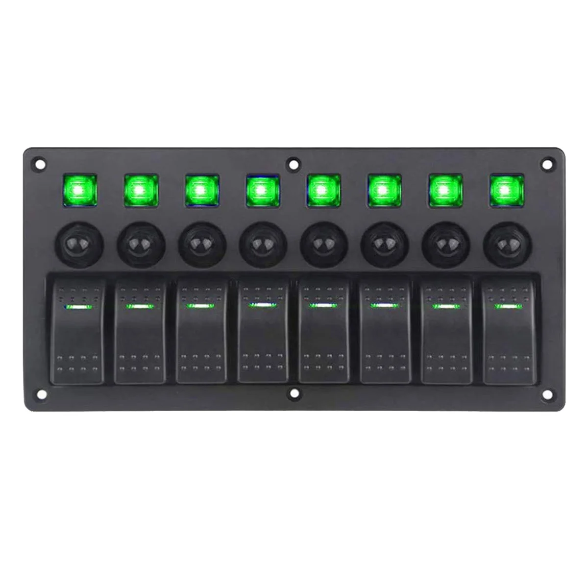 8-Group Combination Panel Switches Marine Toggle Switch Power Female Switch Switch Panel for Automotive Marine, blue
8-Group Combination Panel Switches Marine Toggle Switch Power Female Switch Switch Panel for Automotive Marine, blue