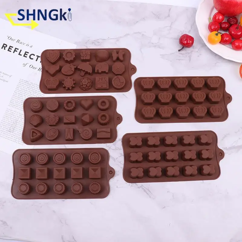 1Pc 15 Holes Chocolate Mold Fudge Ice Cube Silicone Mold Tray Christmas Easter Heart Egg Shell Five-pointed Star Chocolate Mold
1Pc 15 Holes Chocolate Mold Fudge Ice Cube Silicone Mold Tray Christmas Easter Heart Egg Shell Five-pointed Star Chocolate Mold