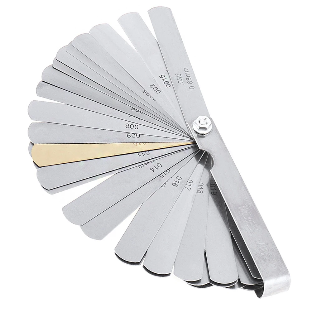 32 Blades Feeler Gauges String Height Imperial Metric Measure Tool 0.04-0.88mm Electric Guitar Bass Instruments Repair Tools
32 Blades Feeler Gauges String Height Imperial Metric Measure Tool 0.04-0.88mm Electric Guitar Bass Instruments Repair Tools
