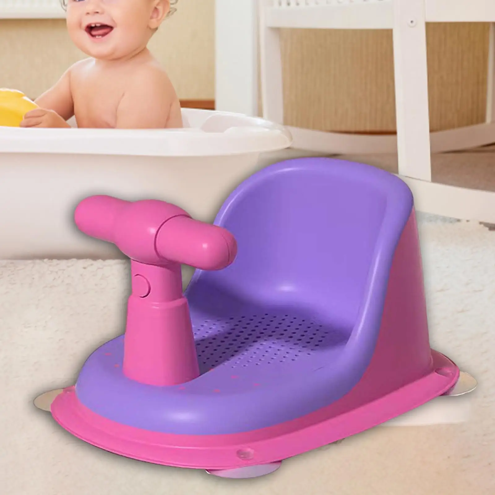 Shower Chair Bath Seat Tub Sitting up Bathtub Chair Non Slip Stable Bath Seat Support Drain Hole Seat for Kids 6 Month & up Baby
Shower Chair Bath Seat Tub Sitting up Bathtub Chair Non Slip Stable Bath Seat Support Drain Hole Seat for Kids 6 Month & up Baby