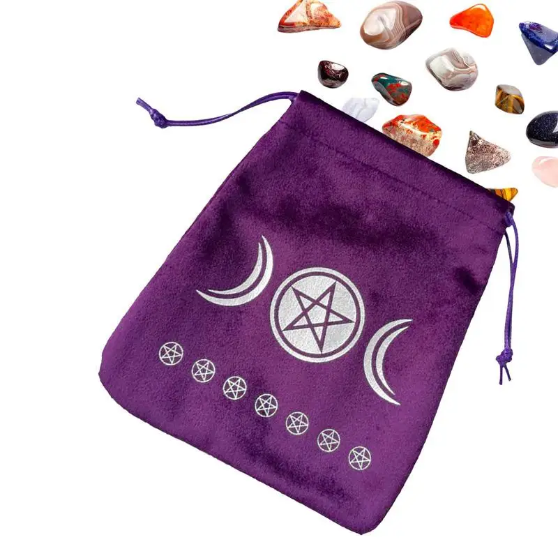 Velvet Three Reels Tarots Oracle Cards Dice Storage Bag Runes Constellation Witch Divination Accessories Jewelry Dice Bag
Velvet Three Reels Tarots Oracle Cards Dice Storage Bag Runes Constellation Witch Divination Accessories Jewelry Dice Bag