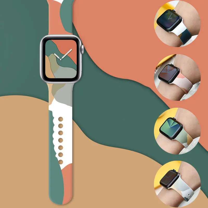 Strap For Apple Watch Band 40mm 44mm 45mm Watchband 42mm 38mm 41mm Silicone Wristband Bracelet Correa iWatch Series 3 4 5 6 SE 7
Strap For Apple Watch Band 40mm 44mm 45mm Watchband 42mm 38mm 41mm Silicone Wristband Bracelet Correa iWatch Series 3 4 5 6 SE 7