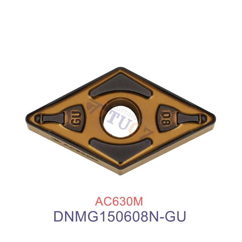 

DNMG150608N-GU AC630M 100% Original Carbide Inserts DNMG 150608 150608N -GU DNMG1506 CNC Turning Tools Lathe Cutter
