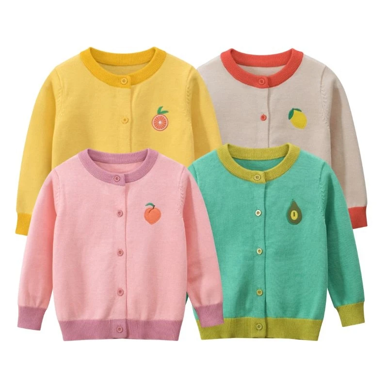 Baby Cardigan Sweater for Girls Luxury Korean Children's Clothing Solid Color Pure Cotton Cartoon Embroidered Cute Knitted Coat
Baby Cardigan Sweater for Girls Luxury Korean Children's Clothing Solid Color Pure Cotton Cartoon Embroidered Cute Knitted Coat