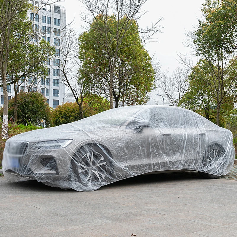 Disposables Car Shield Cover PE Transparent SUVs Auto Protective Covers With Elastic Band Rain Dust Resistant Scratch-Proof
Disposables Car Shield Cover PE Transparent SUVs Auto Protective Covers With Elastic Band Rain Dust Resistant Scratch-Proof