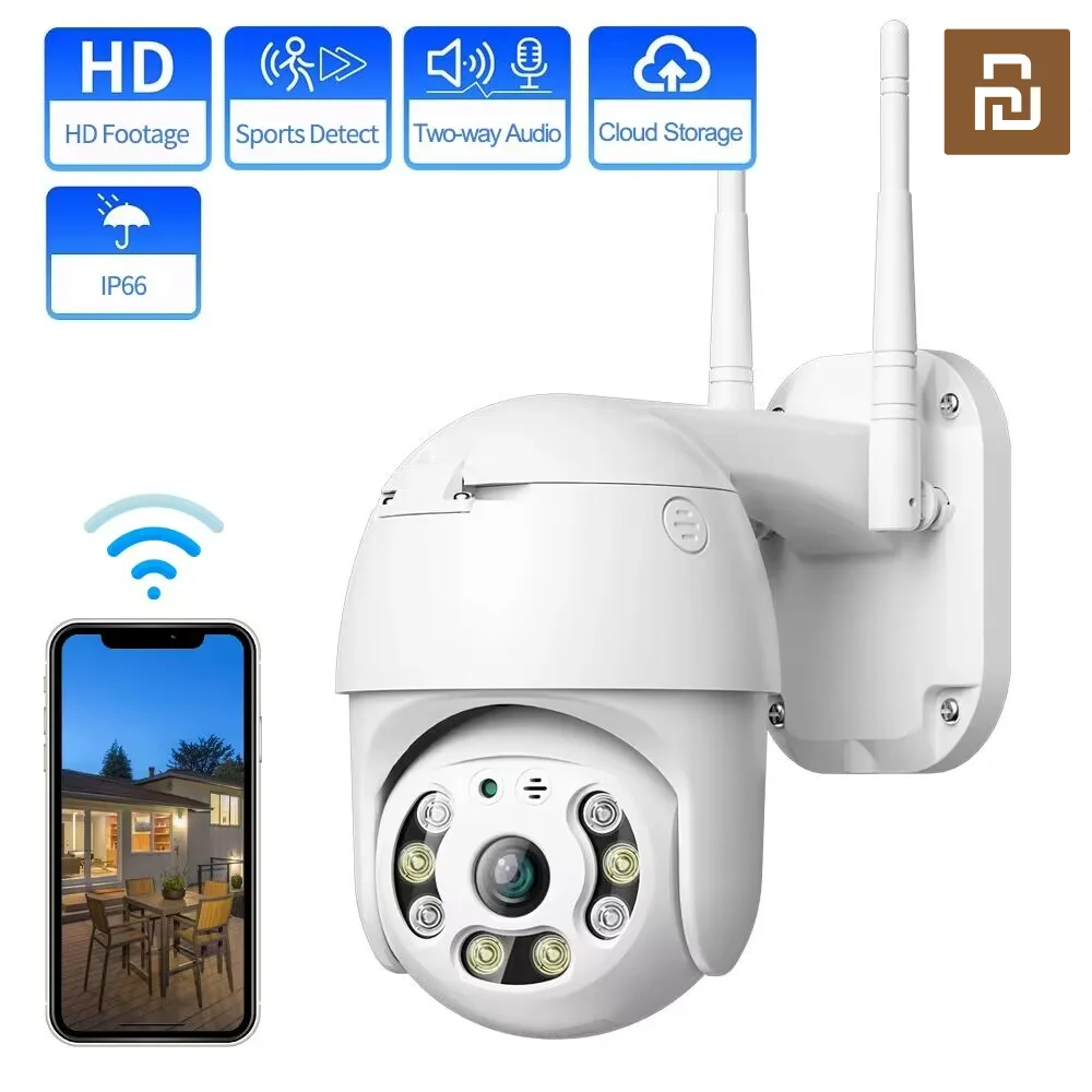 3MP Outdoor PTZ WIFI Camera AI Human Detection Two Way Audio 8X Digital Zoom IP66 Home Security CCTV Camera
3MP Outdoor PTZ WIFI Camera AI Human Detection Two Way Audio 8X Digital Zoom IP66 Home Security CCTV Camera