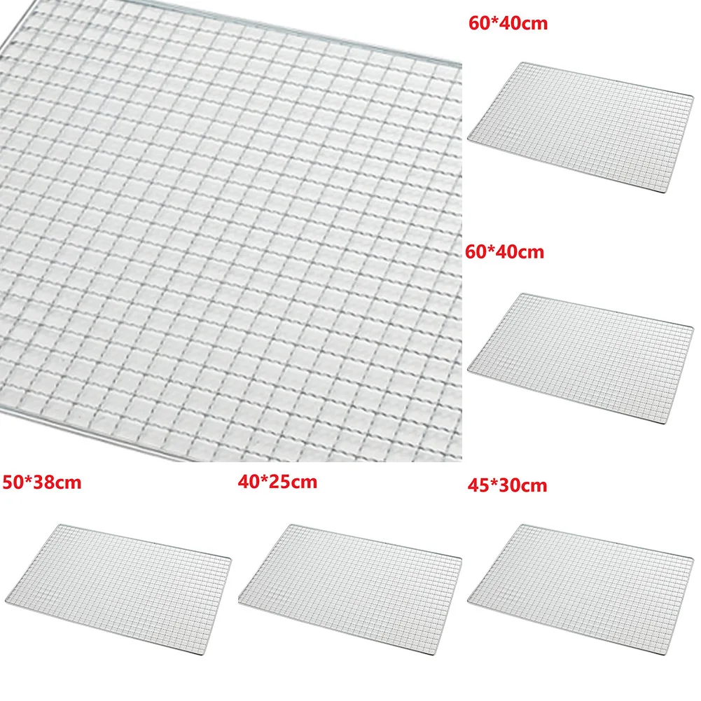 Stainless Steel BBQ Grate Mesh Net Grill Grate Grid Grid Rack For Japanese Korean Grill Non Stick Grilling Mats Baking Net
Stainless Steel BBQ Grate Mesh Net Grill Grate Grid Grid Rack For Japanese Korean Grill Non Stick Grilling Mats Baking Net