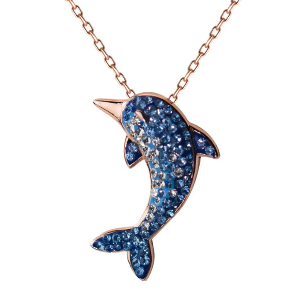 Sterling Silver Necklace Women Fashion Cute Blue Diamond Dolphin Collarbone Chain Temperament Sweet Versatile Birthday Gift
Sterling Silver Necklace Women Fashion Cute Blue Diamond Dolphin Collarbone Chain Temperament Sweet Versatile Birthday Gift