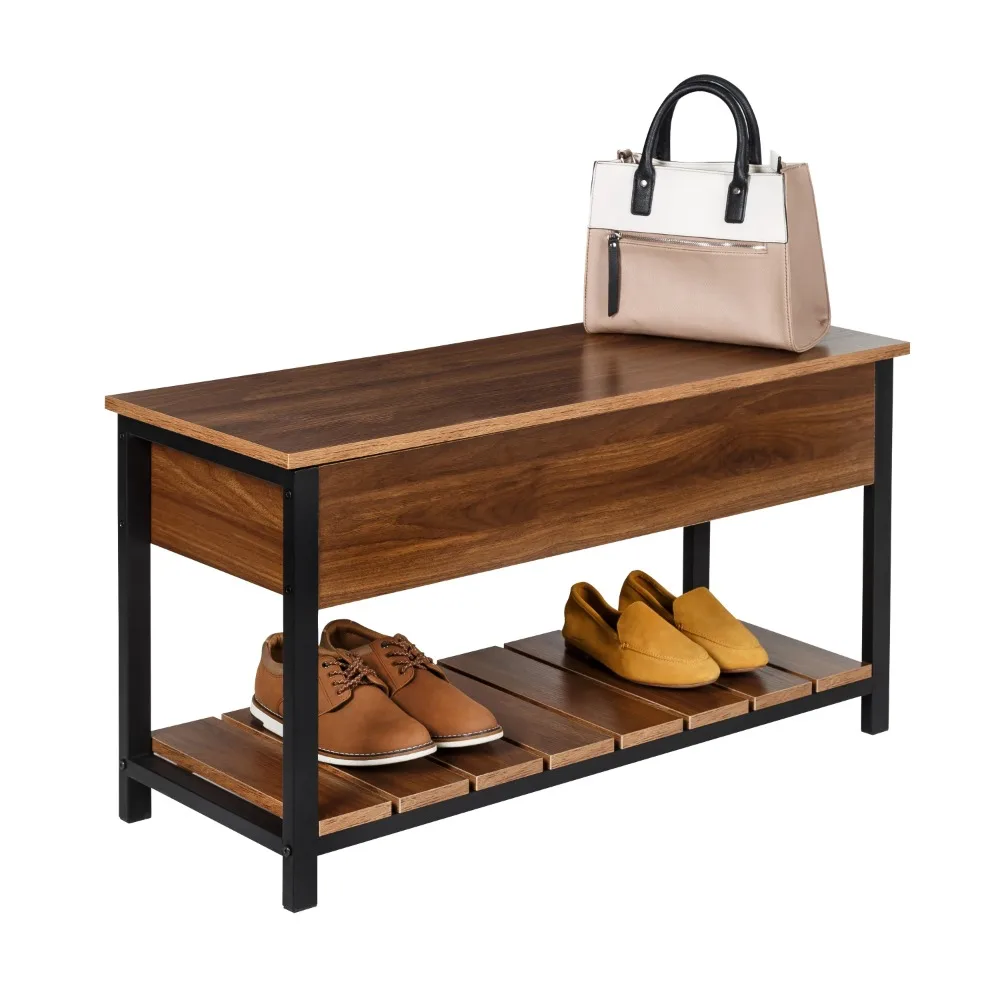 Shoe Storage Bench Shoe-shelf Walnut Freight Free Shoes Clothing Wardrobe Home Organization Garden
Shoe Storage Bench Shoe-shelf Walnut Freight Free Shoes Clothing Wardrobe Home Organization Garden