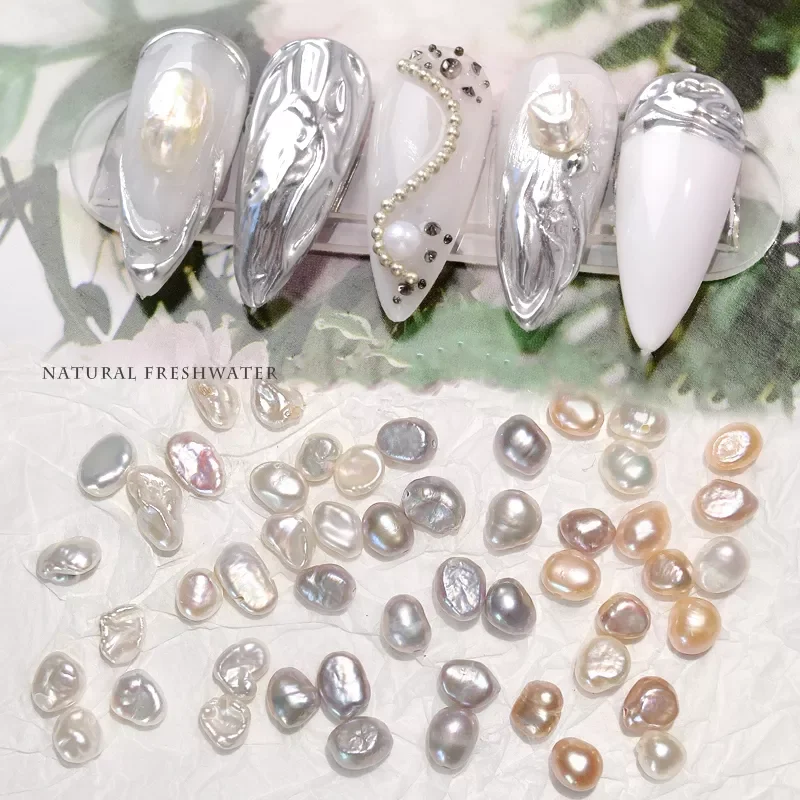 10pcs 3D Natural Pearls Nail Art Decorations Irregular Freshwater Pearl Ornaments Elegant Jewelry Charming Manicure Accessories
10pcs 3D Natural Pearls Nail Art Decorations Irregular Freshwater Pearl Ornaments Elegant Jewelry Charming Manicure Accessories