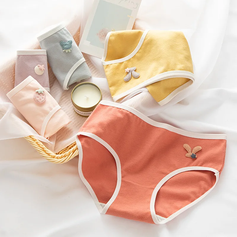 Cotton Underwear Women's Sexy Panties Cartoon Cute Underpants Girl Briefs Female Intimates Lingerie Breathable Panty Solid Color
Cotton Underwear Women's Sexy Panties Cartoon Cute Underpants Girl Briefs Female Intimates Lingerie Breathable Panty Solid Color