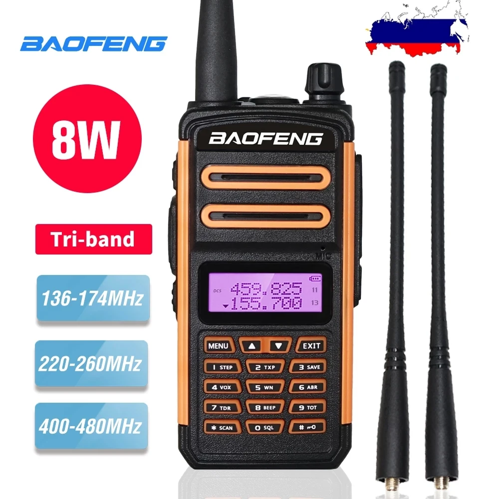 Новый трехдиапазонное двухстороннее радио Baofeng UV-H9 иди и болтай Walkie Talkie 8 Вт Высокое Мощность портативный радиочастотный трансивер UV5R UV82 UV-9R ...
Новый трехдиапазонное двухстороннее радио Baofeng UV-H9 иди и болтай Walkie Talkie 8 Вт Высокое Мощность портативный радиочастотный трансивер UV5R UV82 UV-9R ...