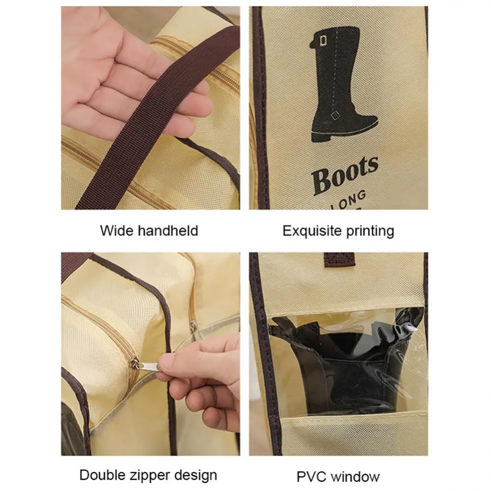 Moisture-proof Boots Storages Bag Portable Boot Storage Accessory Visible Shoes Cover Bag Shoes Organizer Dust-proof
Moisture-proof Boots Storages Bag Portable Boot Storage Accessory Visible Shoes Cover Bag Shoes Organizer Dust-proof
