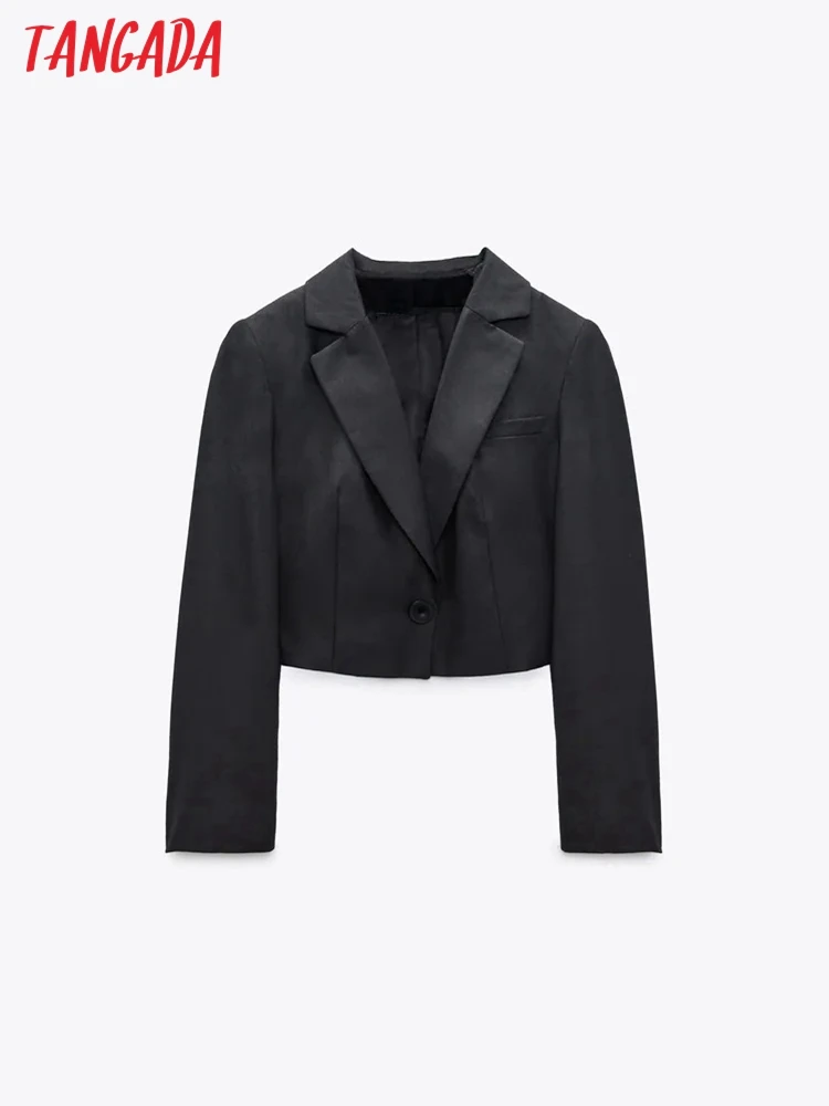 Tangada Women Vintage Short Blazer Female Long Sleeve Elegant Jacket Ladies Crop Blazer Suits 6H162
Tangada Women Vintage Short Blazer Female Long Sleeve Elegant Jacket Ladies Crop Blazer Suits 6H162