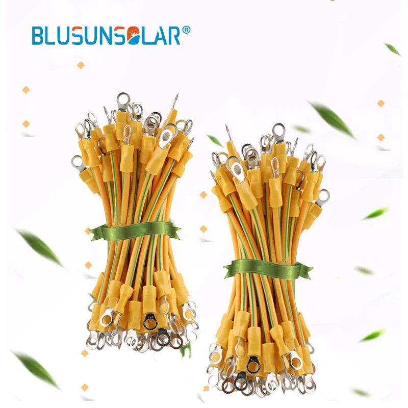 100Pcs/lot 4mm/6mm Earth Wire BVR Solar Photovoltaic Ground Wire with 5mm Terminal Hole Yellow-Green Flexible Copper Earth Cable
100Pcs/lot 4mm/6mm Earth Wire BVR Solar Photovoltaic Ground Wire with 5mm Terminal Hole Yellow-Green Flexible Copper Earth Cable