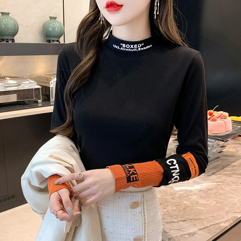 711#Real Shot Double-Sided Dralon Half Turtleneck Bottoming Shirt Female Thickened Fleece Long SleevesTT-shirt Autumn and Winter
711#Real Shot Double-Sided Dralon Half Turtleneck Bottoming Shirt Female Thickened Fleece Long SleevesTT-shirt Autumn and Winter