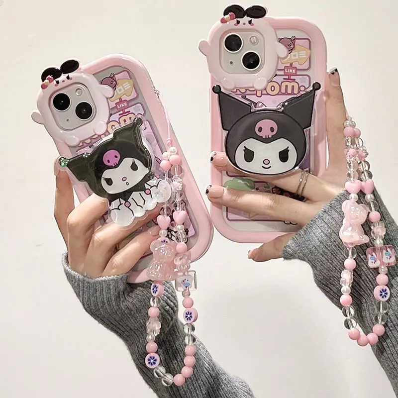 Sanrio Kuromi with Quicksand Stand and Bracelet Phone Case for Iphone 11 12 13 14 Pro Max Girls Toys Shockproof Cover Christmas
Sanrio Kuromi with Quicksand Stand and Bracelet Phone Case for Iphone 11 12 13 14 Pro Max Girls Toys Shockproof Cover Christmas