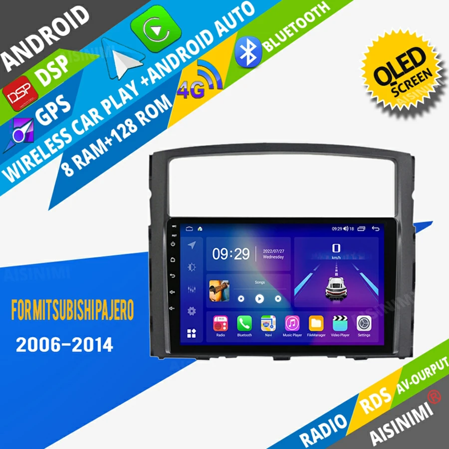 AISINIMI Android Car Dvd Player navigation For Mitsubishi Pajero 2006-2014 car radio Car Audio Gps Multimedia Stereo Monitor
AISINIMI Android Car Dvd Player navigation For Mitsubishi Pajero 2006-2014 car radio Car Audio Gps Multimedia Stereo Monitor