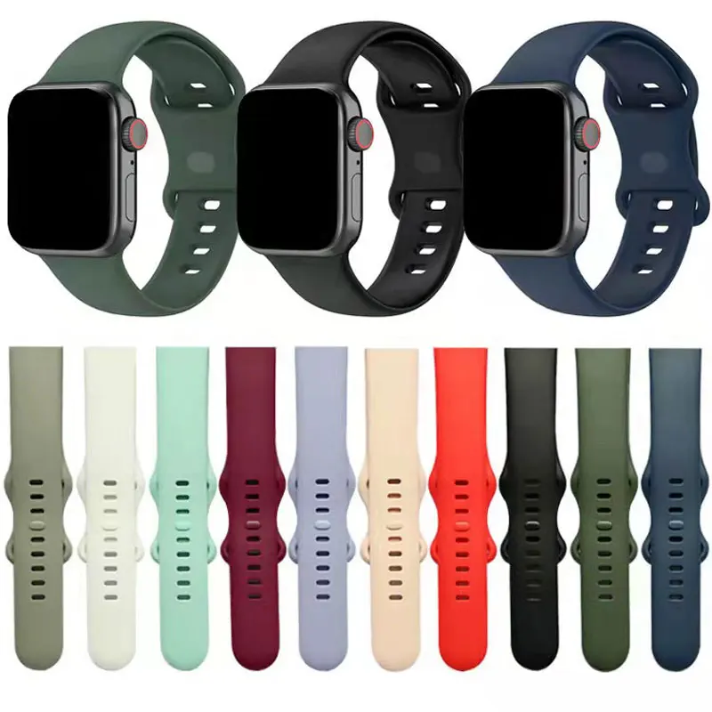 Suitable for Apple Watch Silicone Snap Buckle Men's and Women's Strap Apple 1 2 3 4 5 6 7th Generation
Suitable for Apple Watch Silicone Snap Buckle Men's and Women's Strap Apple 1 2 3 4 5 6 7th Generation