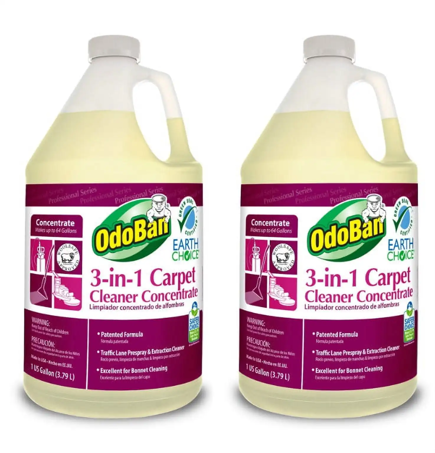 Professional Cleaning 3-in-1 Carpet Cleaner Concentrate, 128 Fluid Ounce, 2 Pack
Professional Cleaning 3-in-1 Carpet Cleaner Concentrate, 128 Fluid Ounce, 2 Pack