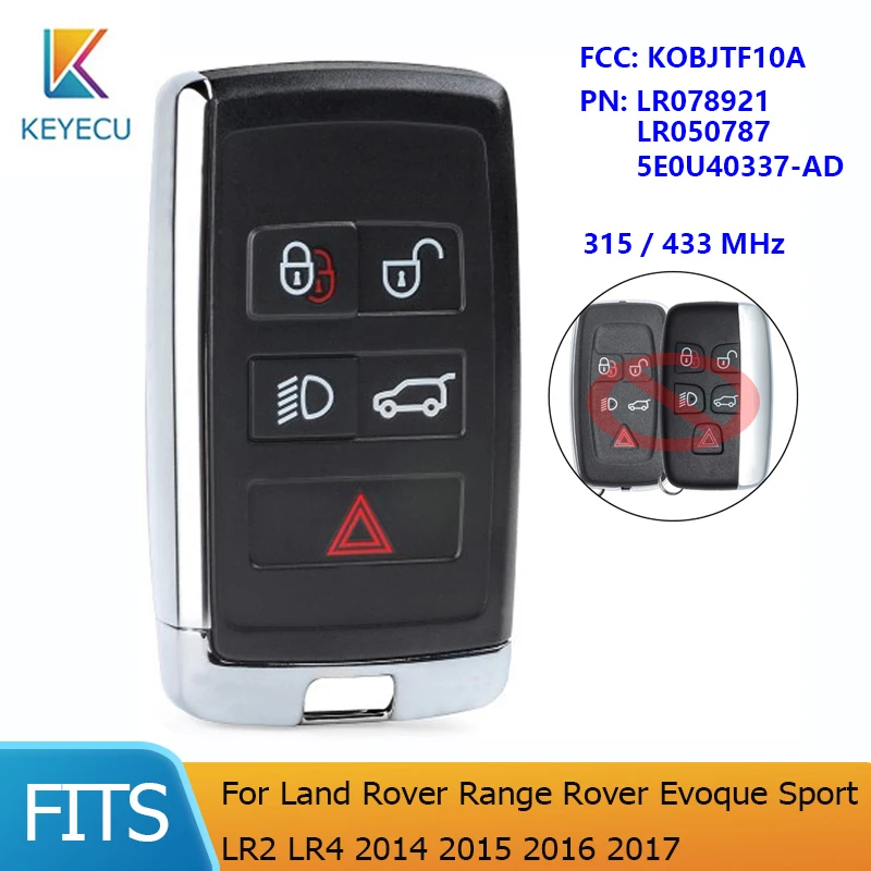 KEYECU обновленный дистанционный Автомобильный ключ для Land Rover Range Rover Evoque Sport LR2 LR4 2014 2015 2016 2017 kобъекtf10a, LR078921, LR050787
KEYECU обновленный дистанционный Автомобильный ключ для Land Rover Range Rover Evoque Sport LR2 LR4 2014 2015 2016 2017 kобъекtf10a, LR078921, LR050787
