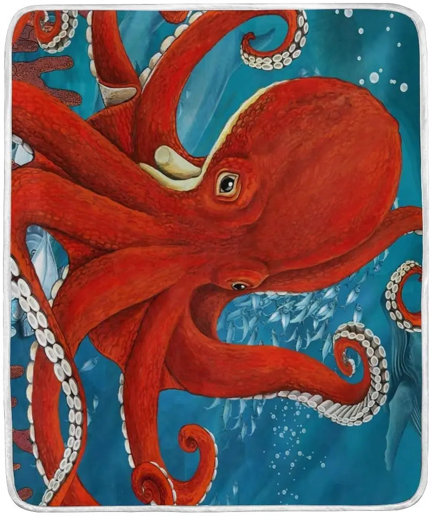 Funny Octopus Throw Blanket Polyester Microfiber Sofa Warm Couch Bed Blanket
Funny Octopus Throw Blanket Polyester Microfiber Sofa Warm Couch Bed Blanket