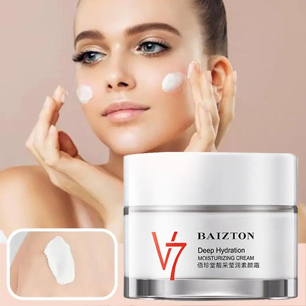 

50gv7 Essence Cream Refreshing Brightening Skin Tone Anti-Aging Makeup Crea Concealer Moisturizing Nude Lazy Hydrating Isol V8M6