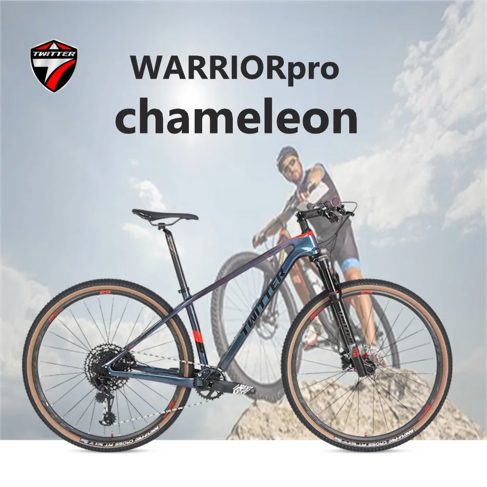 TWITTER MTB WARRIORpro M6100-12Speed гидравлические тормоза XC T900, горный велосипед из углеродного волокна 27,5/29 дюймов, комплект колес с вилкой подвески
TWITTER MTB WARRIORpro M6100-12Speed гидравлические тормоза XC T900, горный велосипед из углеродного волокна 27,5/29 дюймов, комплект колес с вилкой подвески
