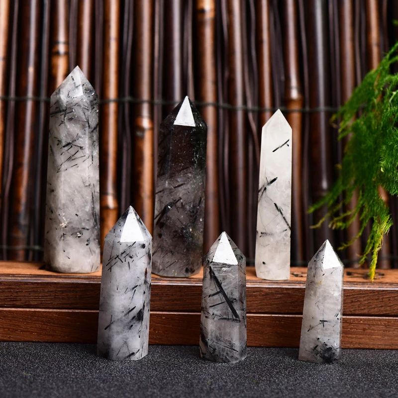 Natural Crystal Black Tourmaline Quartz Point Healing Stone Hexagonal Prisms 50-80mm Obelisk Wand Treatment Stone DIY Gift 1PC
Natural Crystal Black Tourmaline Quartz Point Healing Stone Hexagonal Prisms 50-80mm Obelisk Wand Treatment Stone DIY Gift 1PC